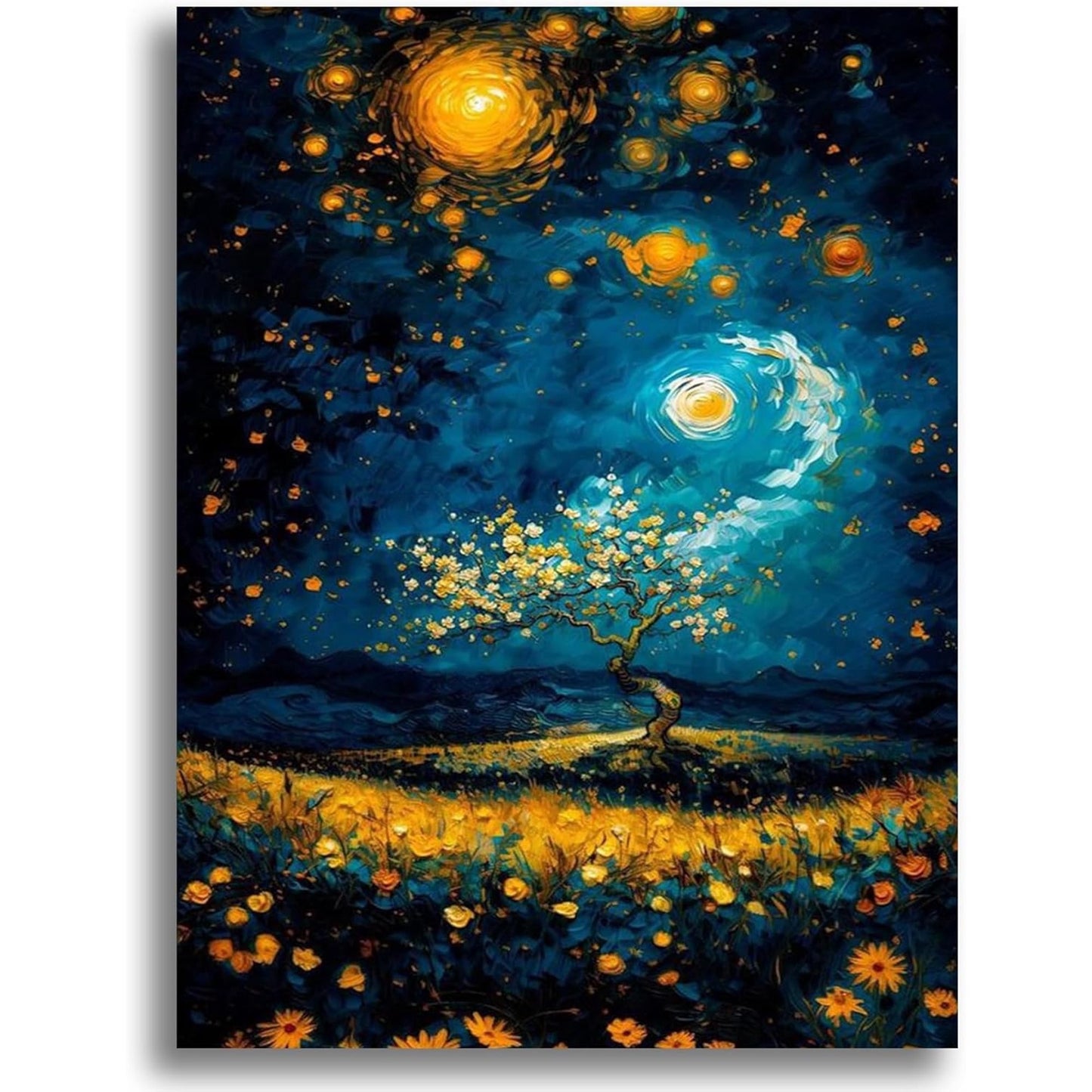 DIY Digital Oil Paint by Numbers - Van Gogh Art Home Decor