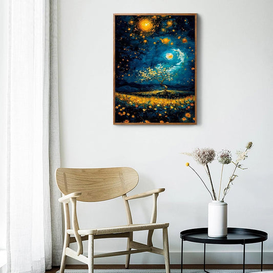 DIY Digital Oil Paint by Numbers - Van Gogh Art Home Decor